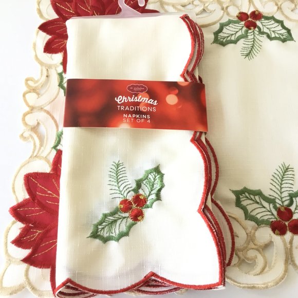St Nicholas Square Dining St Nicholas Square Napkins 4 Pcs Ivory